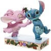 Disney Traditions Lilo and Stich - Stitch & Angel Mistletoe Kisses