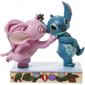 Disney Traditions Lilo and Stich - Stitch & Angel Mistletoe Kisses