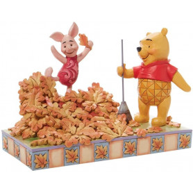 Enesco - Winnie the Pooh - Saltando al otoño - Tradición Disney por Jim Shore