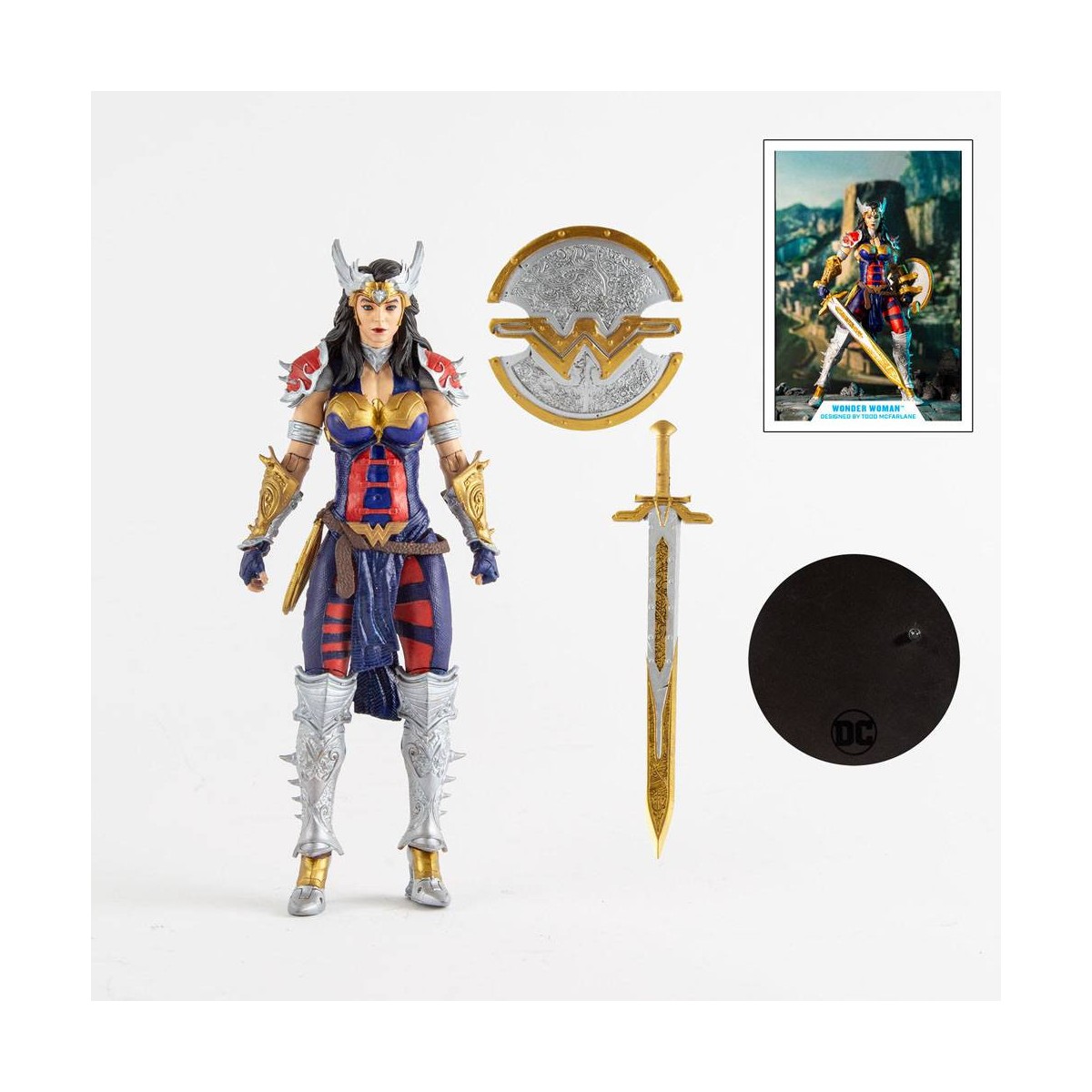 Mc Farlane DC Multiverse - Wonder Woman Diseñado por Todd McFarlane 1/12