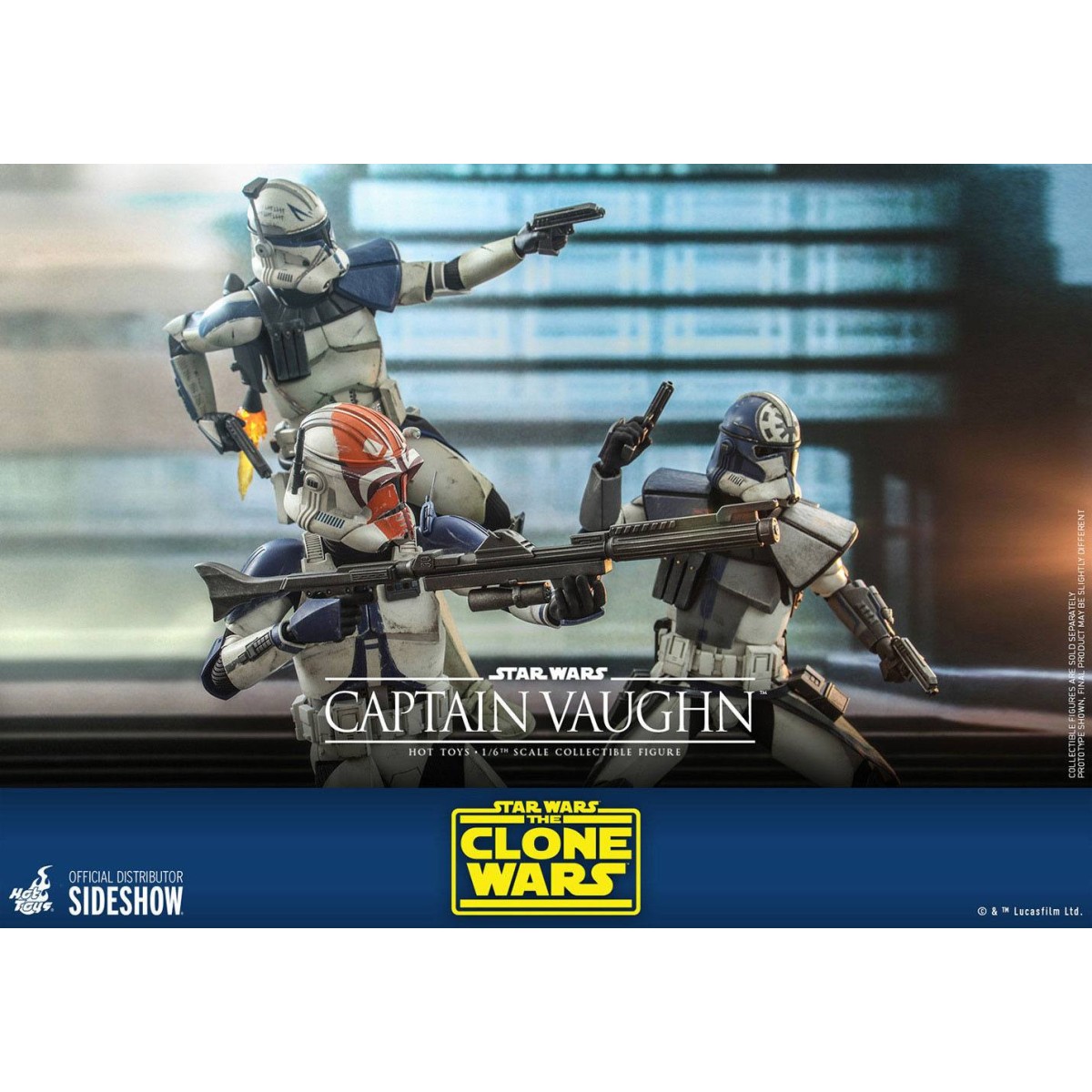 Hot Toys Star Wars - Capitán Vaughn - The Clone Wars 1/6