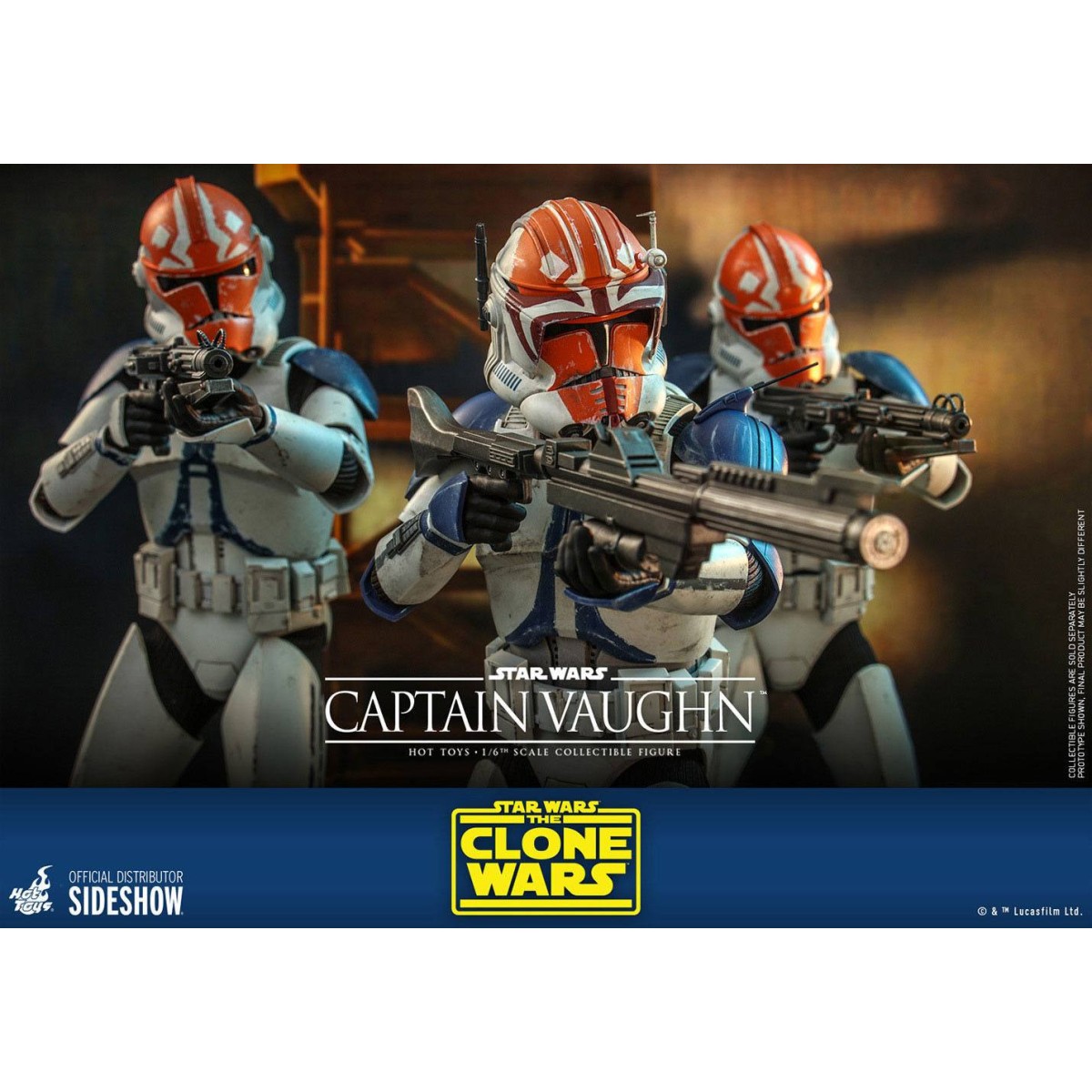 Hot Toys Star Wars - Capitán Vaughn - The Clone Wars 1/6