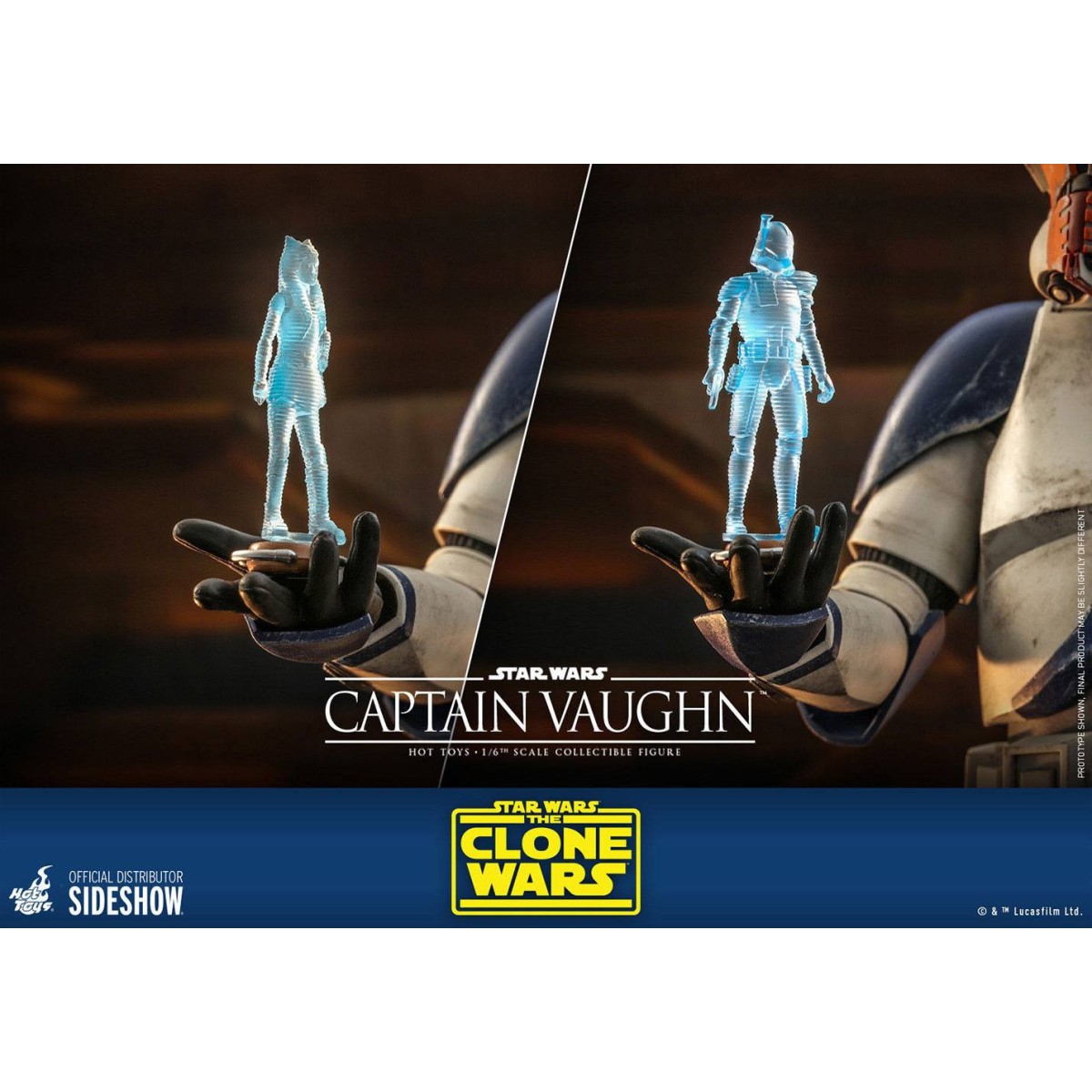 Hot Toys Star Wars - Capitán Vaughn - The Clone Wars 1/6