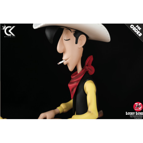 Cartoon Kingdom - Lucky Luke - Estatua de resina de Lucky Luke y Jolly Jumper 1/6