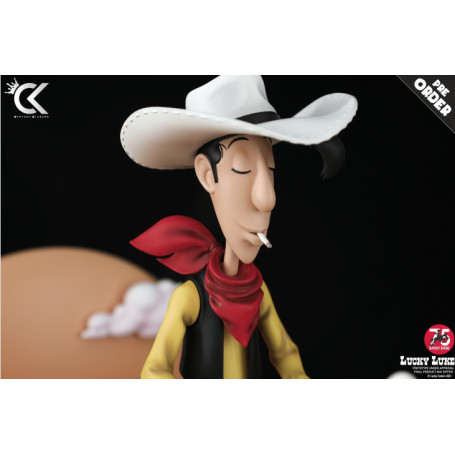 Cartoon Kingdom - Lucky Luke - Estatua de resina de Lucky Luke y Jolly Jumper 1/6