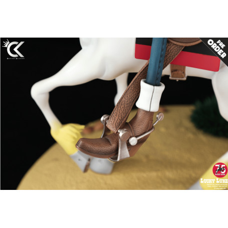 Cartoon Kingdom - Lucky Luke - Estatua de resina de Lucky Luke y Jolly Jumper 1/6