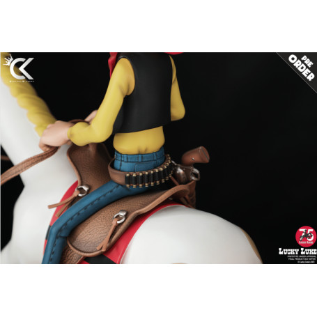 Cartoon Kingdom - Lucky Luke - Estatua de resina de Lucky Luke y Jolly Jumper 1/6