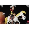 Cartoon Kingdom - Lucky Luke - Estatua de resina de Lucky Luke y Jolly Jumper 1/6
