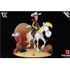 Cartoon Kingdom - Lucky Luke - Estatua de resina de Lucky Luke y Jolly Jumper 1/6