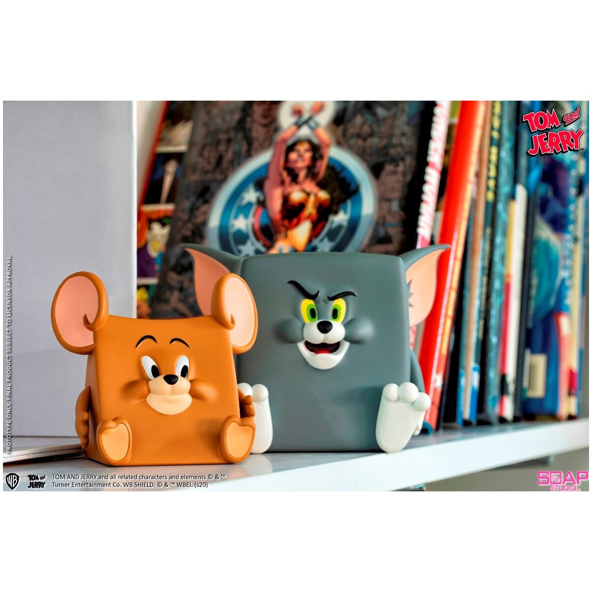 Soap Studios - Estatua de PVC de Tom y Jerry en acción 