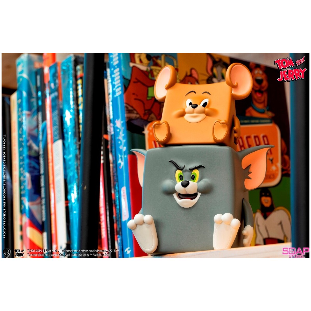 Soap Studios - Estatua de PVC de Tom y Jerry en acción 