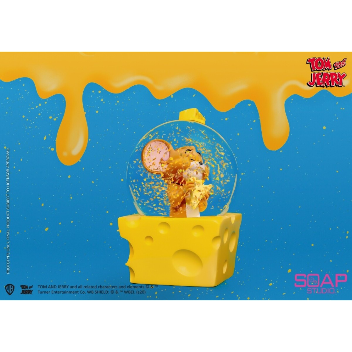 Soap Studios - Tom y Jerry - Globo de nieve de Jerry Cheese 