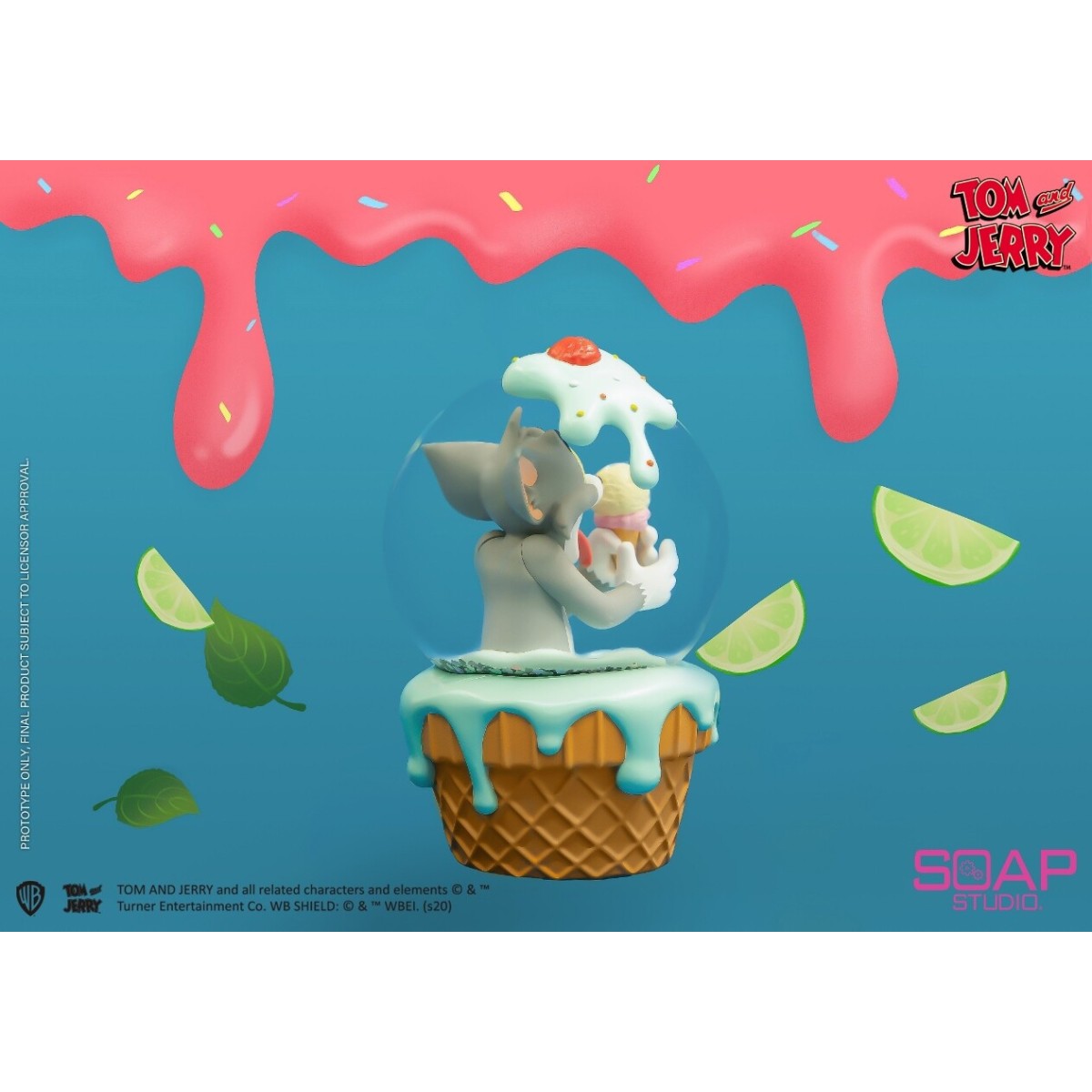 Soap Studios - Tom y Jerry - Tom Ice Cream Snow Globe 