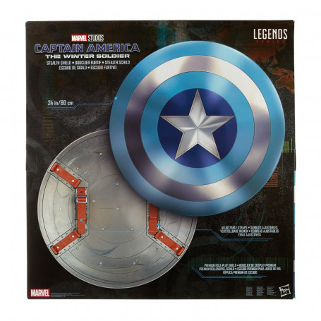 Hasbro - Réplica Capitán América Escudo Sigiloso 1/1 - Marvel Legends - El Soldado de Invierno