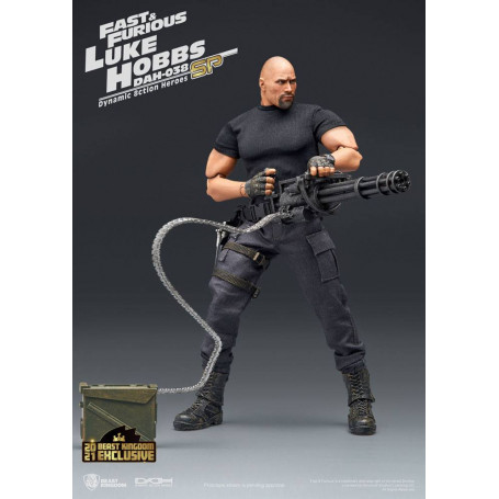 Beast Kingdom - Fast & Furious - Luke Hobbs Edición Limitada - Figura Héroes de Acción Dinámica 1/9