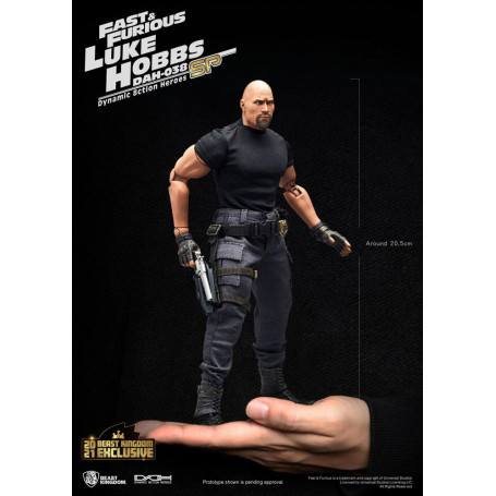 Beast Kingdom - Fast & Furious - Luke Hobbs Edición Limitada - Figura Héroes de Acción Dinámica 1/9