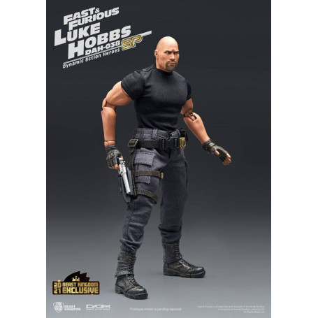 Beast Kingdom - Fast & Furious - Luke Hobbs Edición Limitada - Figura Héroes de Acción Dinámica 1/9