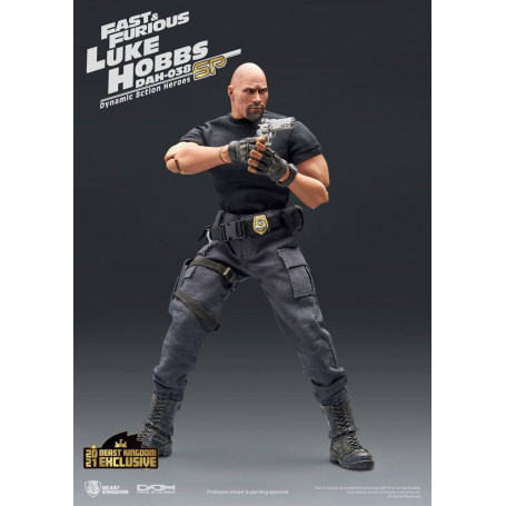 Beast Kingdom - Fast & Furious - Luke Hobbs Edición Limitada - Figura Héroes de Acción Dinámica 1/9