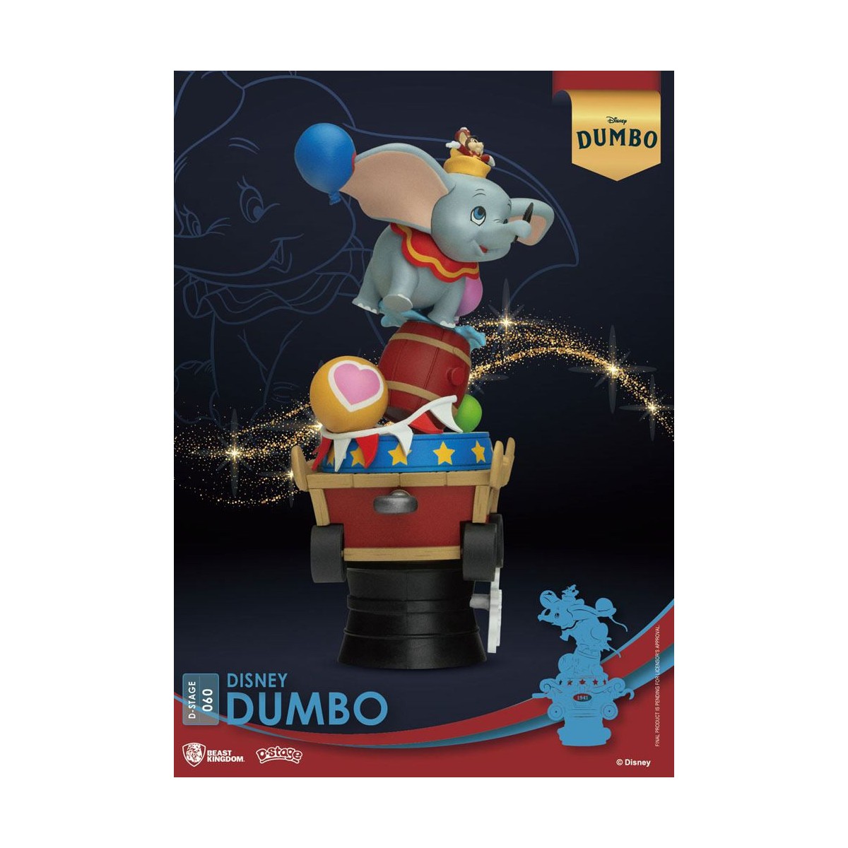 Beast Kingdom Disney Classic Animation Series diorama Dumbo - PVC D-Stage