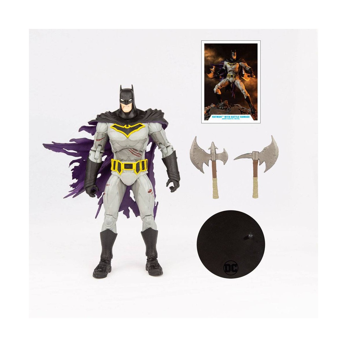 Mc Farlane - DC Multiverse - Batman con daños de batalla (Dark Nights: Metal) 1/12