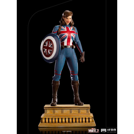 Iron Studios Marvel - ¿Y si...? Estatuilla del Capitán Carter 1/10 Art Scale