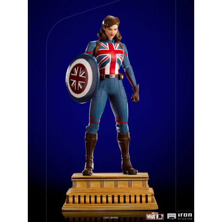 Iron Studios Marvel - ¿Y si...? Estatuilla del Capitán Carter 1/10 Art Scale