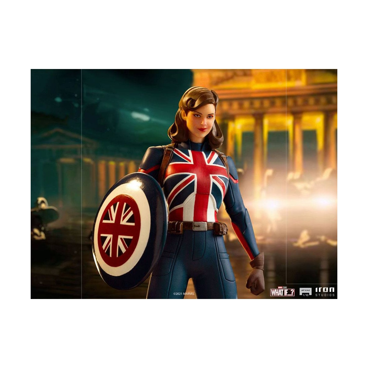 Iron Studios Marvel - ¿Y si...? Estatuilla del Capitán Carter 1/10 Art Scale