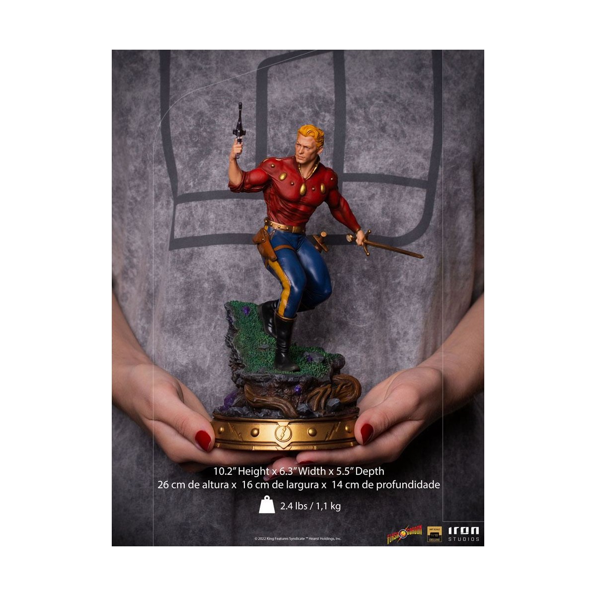 Iron Studios - Estatuilla de Flash Gordon 1/10 Deluxe Art Scale - Defenders of the Earth