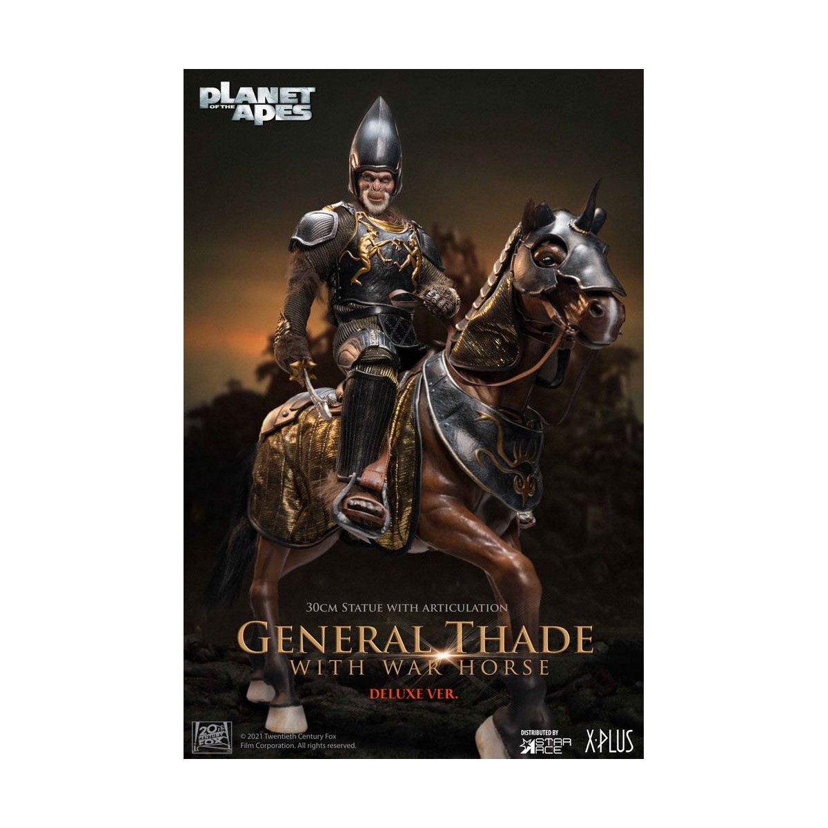 Star Ace - General Thade con War Horse - Planet of the Apes (Tim Burton)