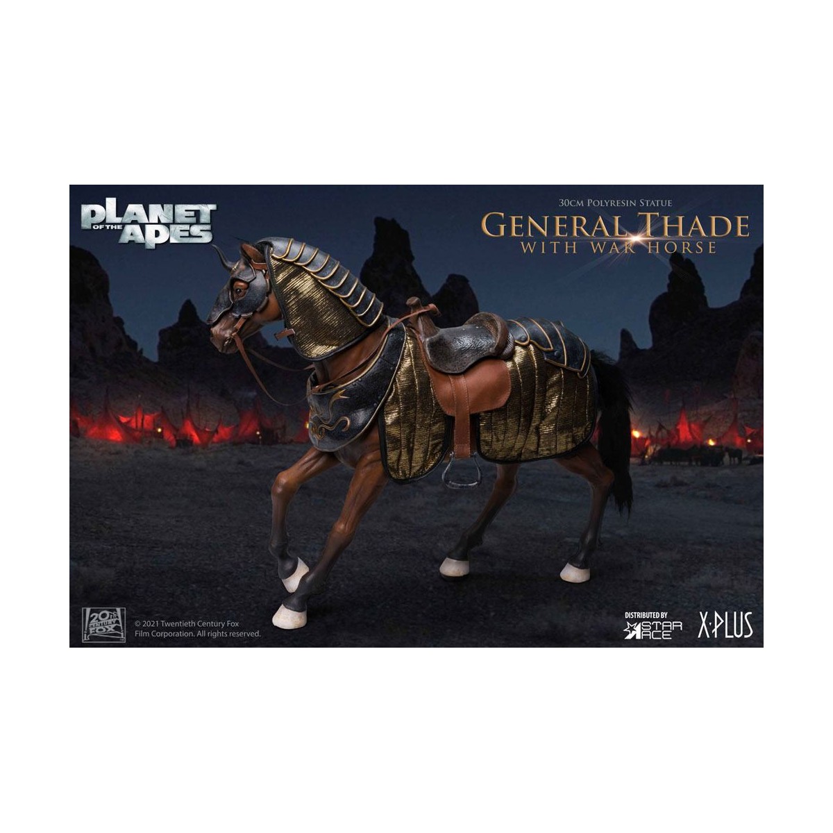 Star Ace - General Thade con War Horse - Planet of the Apes (Tim Burton)