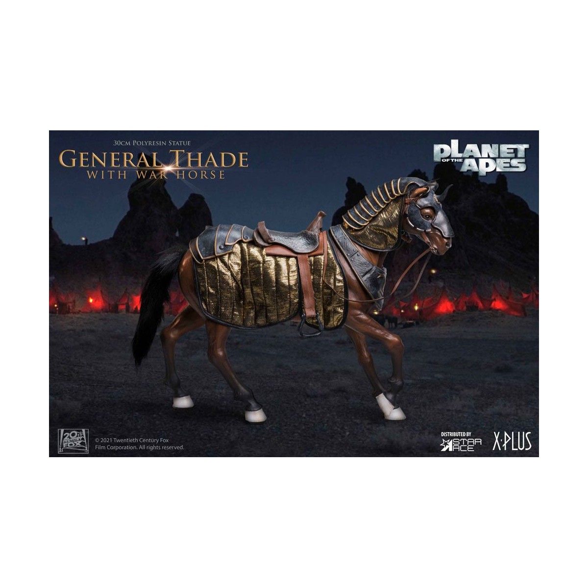 Star Ace - General Thade con War Horse - Planet of the Apes (Tim Burton)