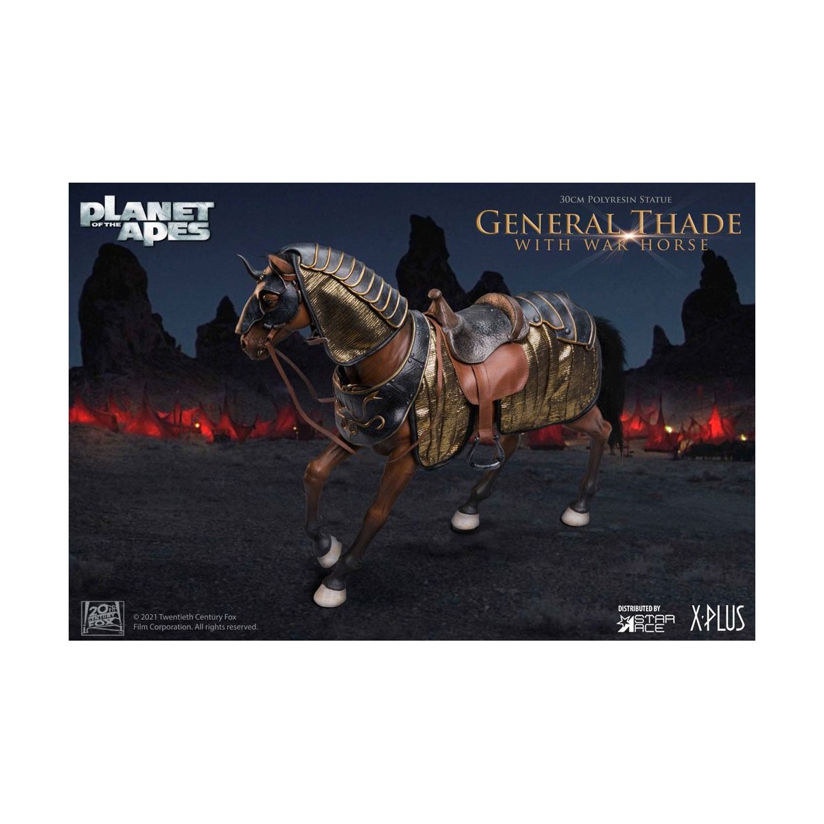 Star Ace - General Thade con War Horse - Planet of the Apes (Tim Burton)