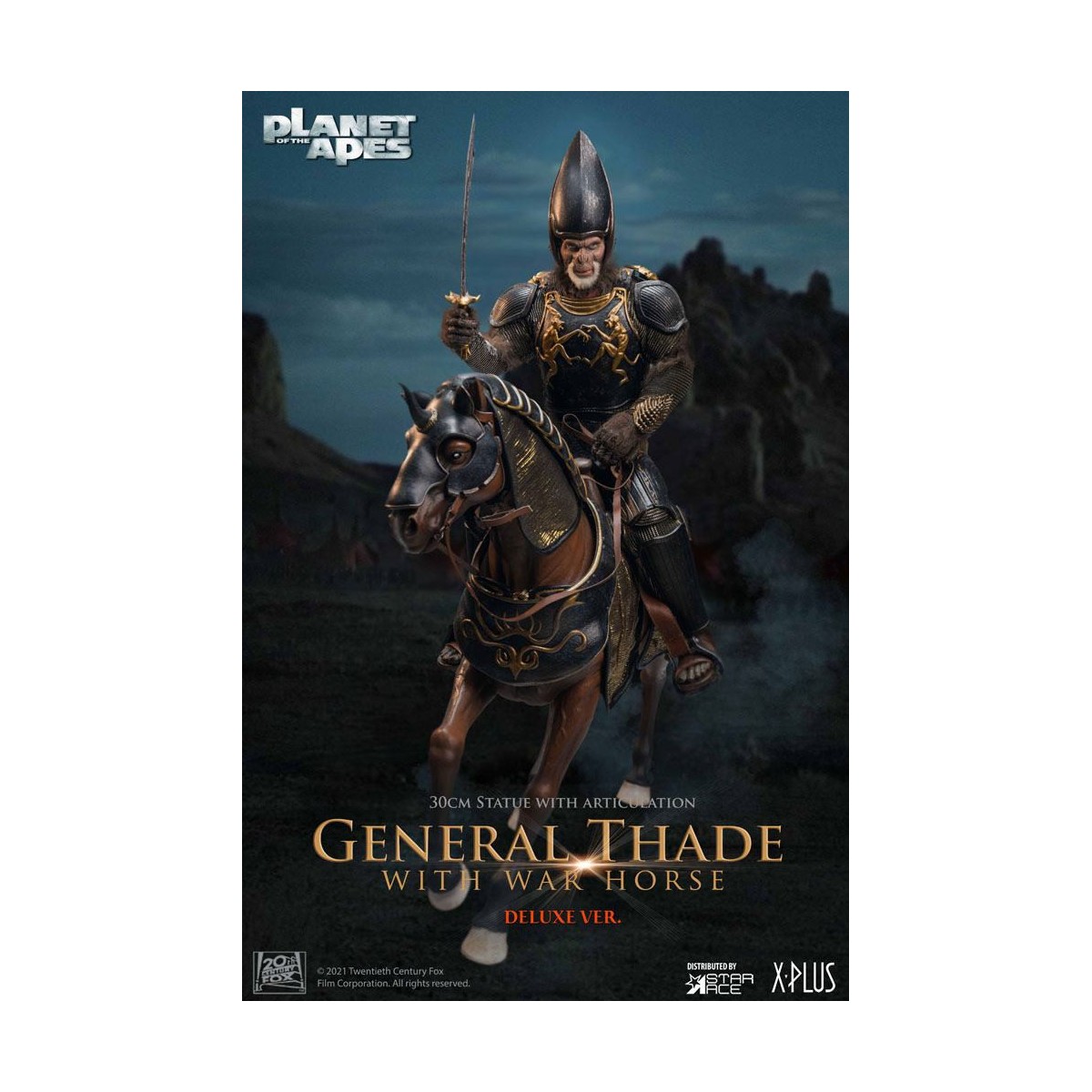 Star Ace - General Thade con War Horse - Planet of the Apes (Tim Burton)