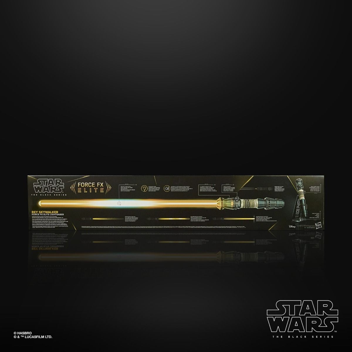 Hasbro - Sable láser Rei Force Fx - Réplica de la serie negra versión Elite
