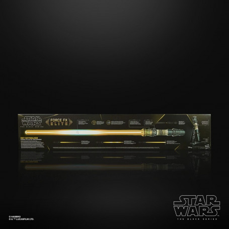 Hasbro - Sable láser Rei Force Fx - Réplica de la serie negra versión Elite