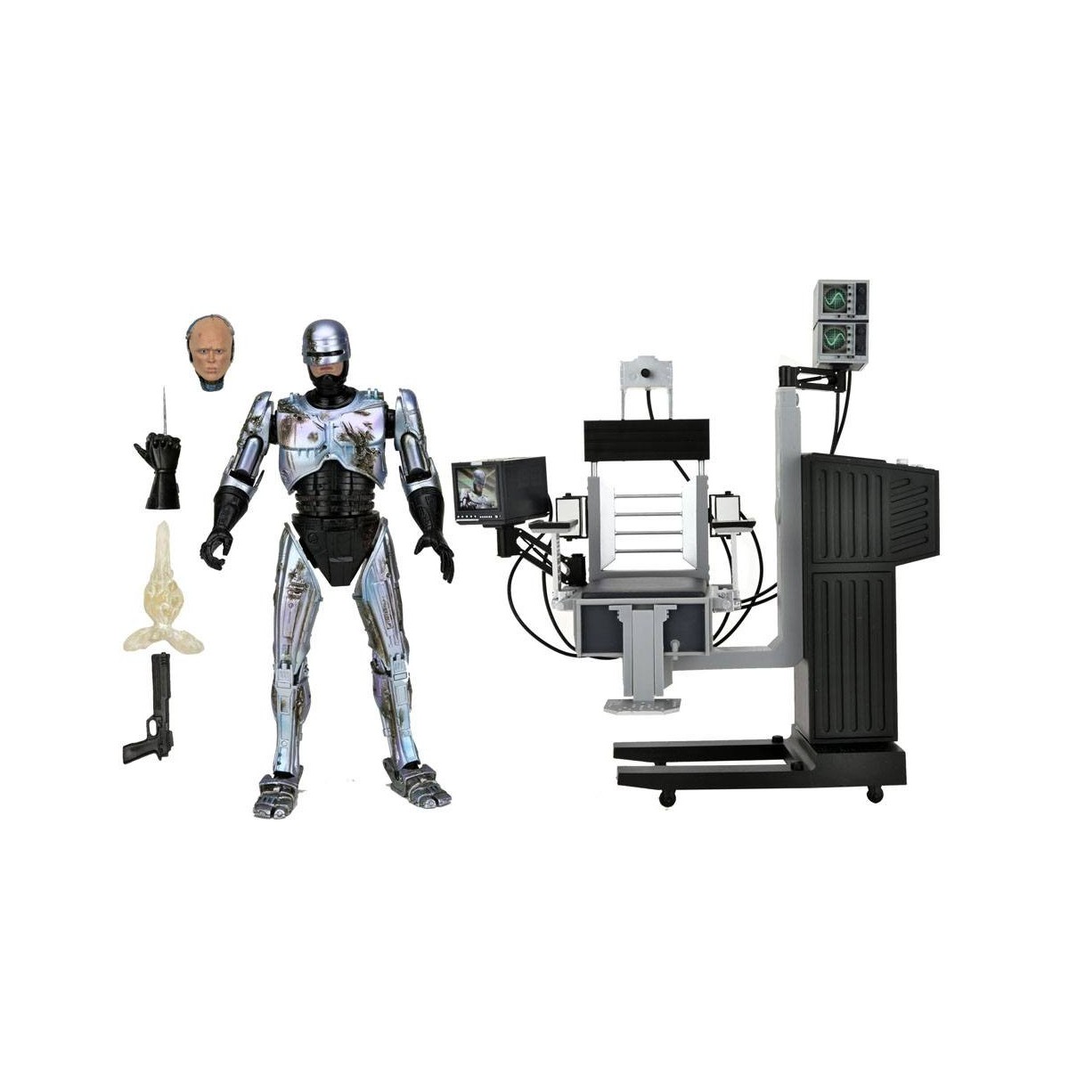 Neca - RoboCop - RoboCop dañado por la batalla con silla