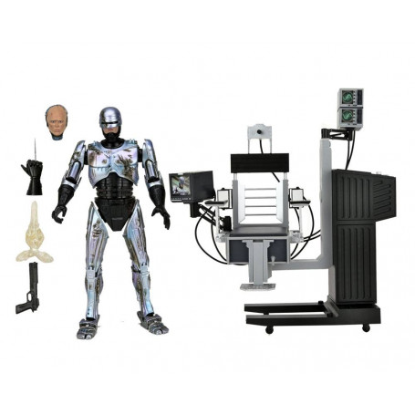 Neca - RoboCop - RoboCop dañado por la batalla con silla