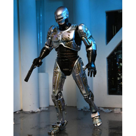 Neca - RoboCop - RoboCop dañado por la batalla con silla