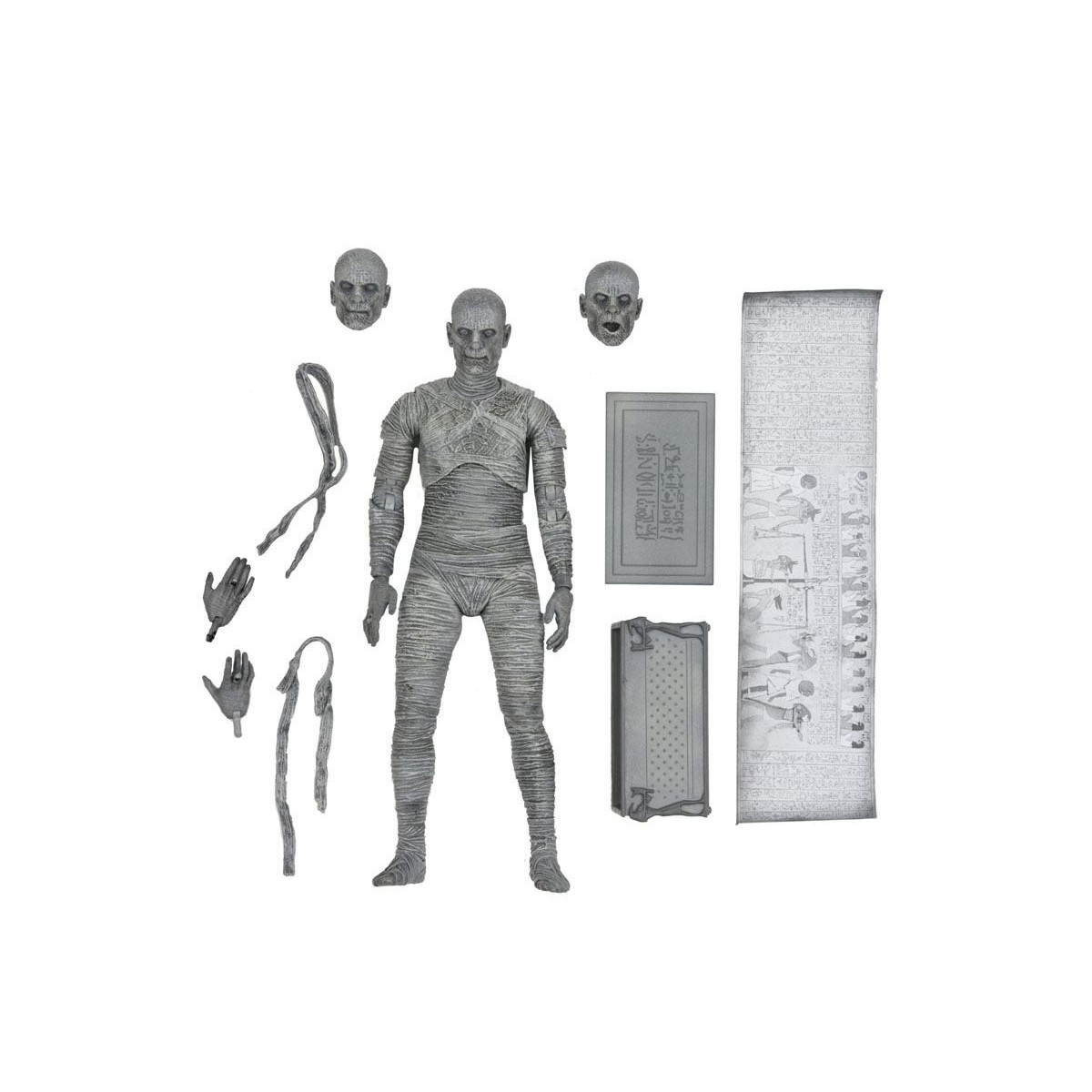 NECA - Ultimate The Mummy Versión Blanca y Negra - Universal Monsters