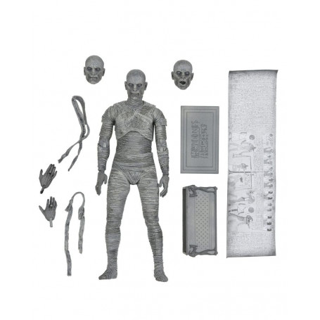 NECA - Ultimate The Mummy Versión Blanca y Negra - Universal Monsters