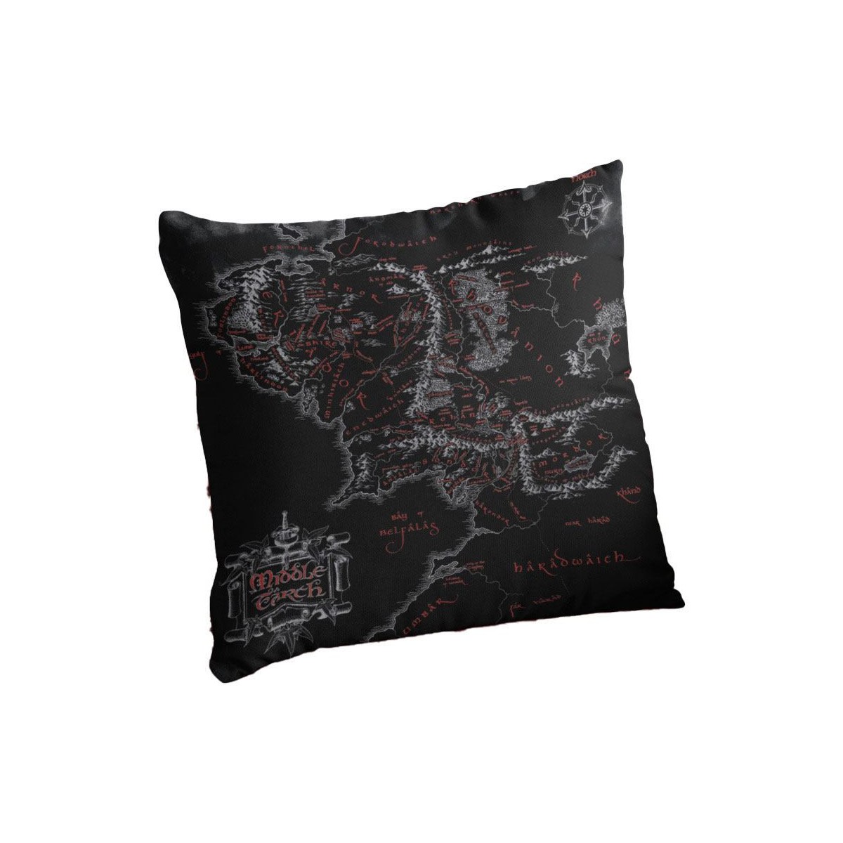 SD Toys - Almohada con el mapa de la Tierra Media - El Señor de los Anillos LOTR