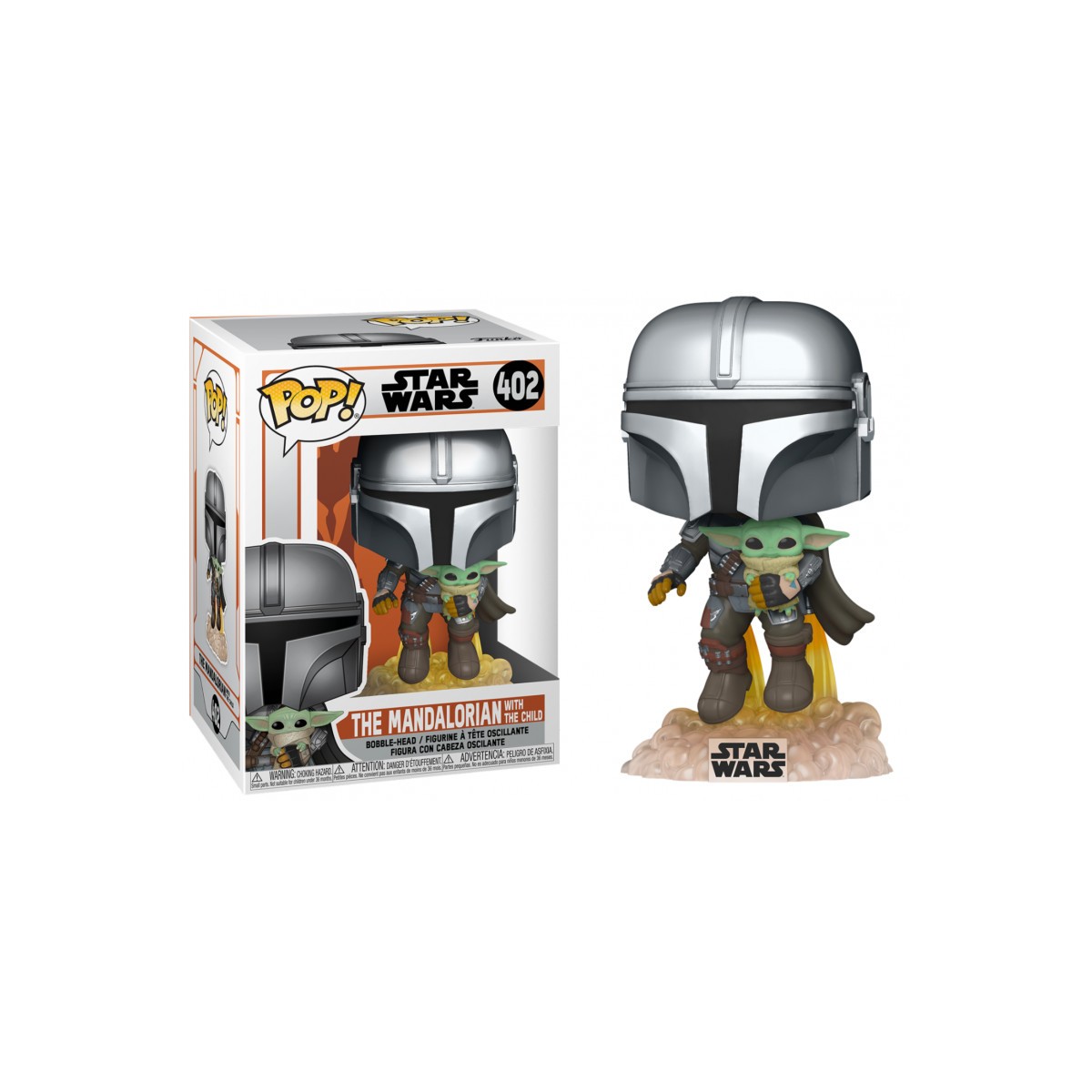 ¡Funko POP! 402 Star Wars - El Mandaloriano con el niño - Baby Yoda