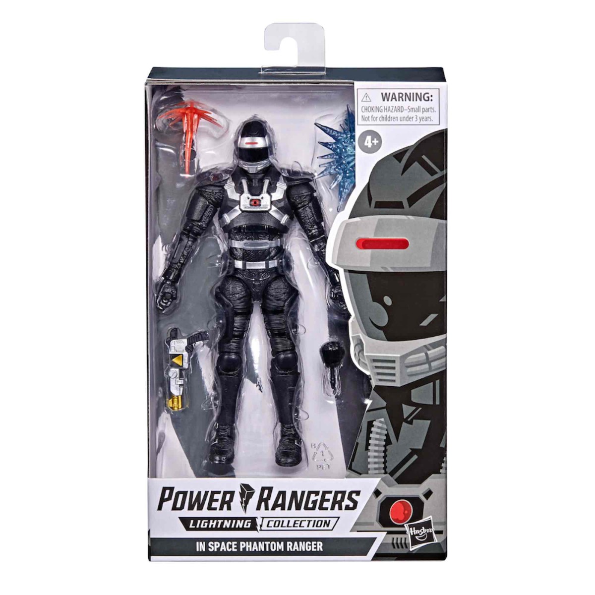 Hasbro - En el espacio Ranger Negro Fantasma - Colección Rayo Power Rangers en el espacio