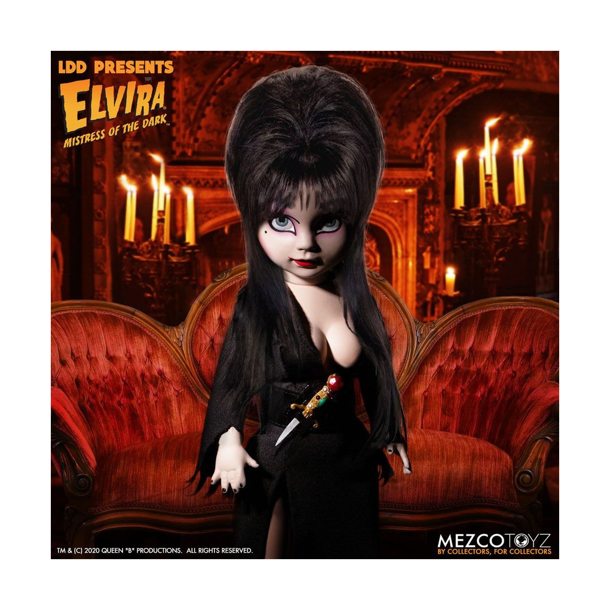 Mezco Living dead Dolls - Elvira Mistress of the Dark
