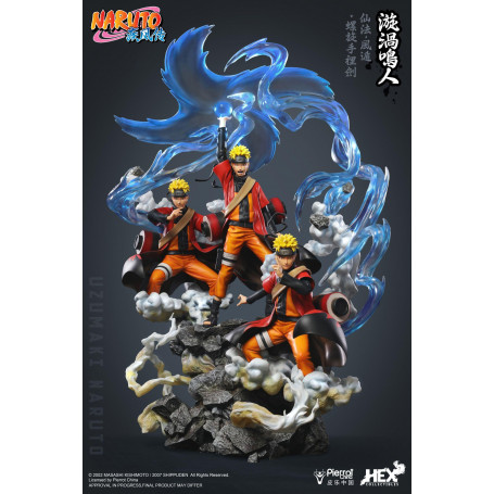 Hex Collectibles - Uzumaki Naruto Senjutsu Futon RasenShuriken - Naruto Shippuden estatua 1/8 