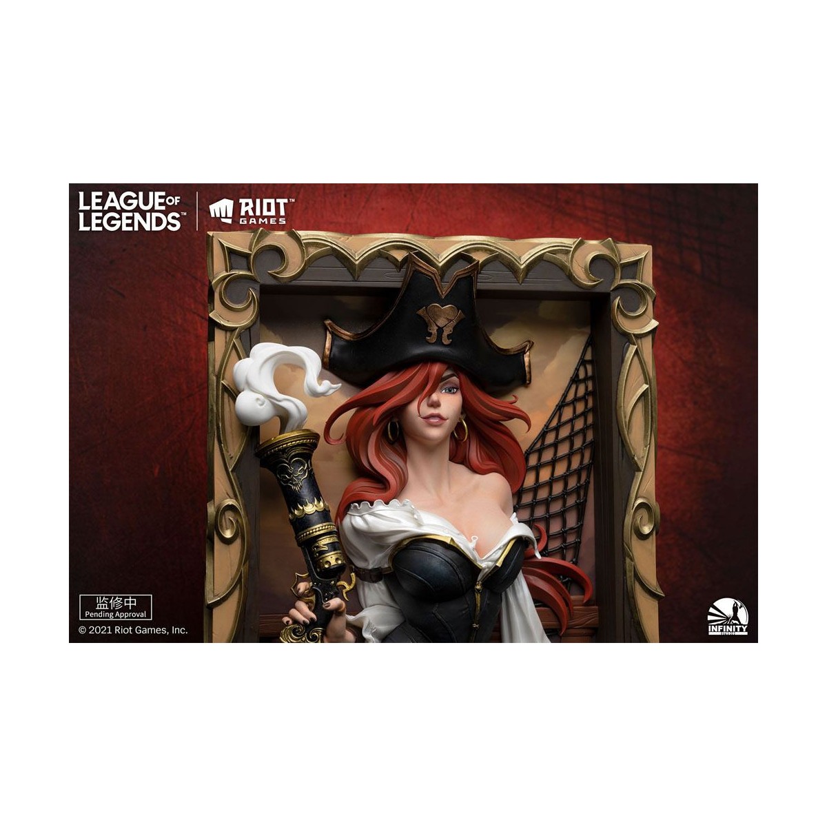 Infinity Studio - Marco 3D de la señorita cazadora de recompensas - League of Legends