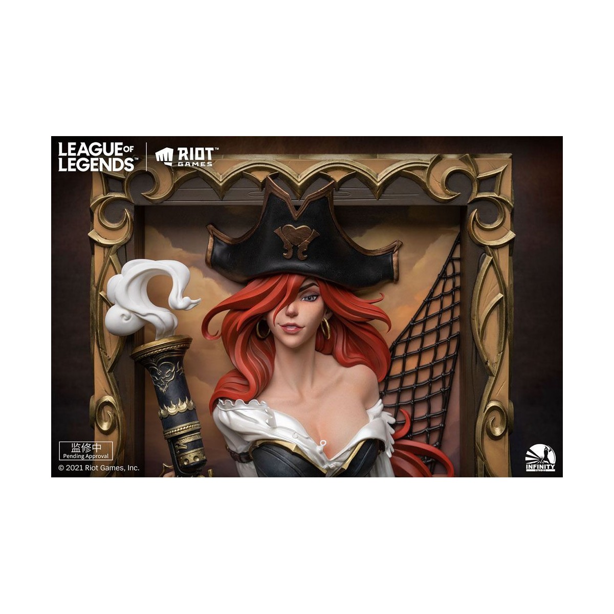 Infinity Studio - Marco 3D de la señorita cazadora de recompensas - League of Legends