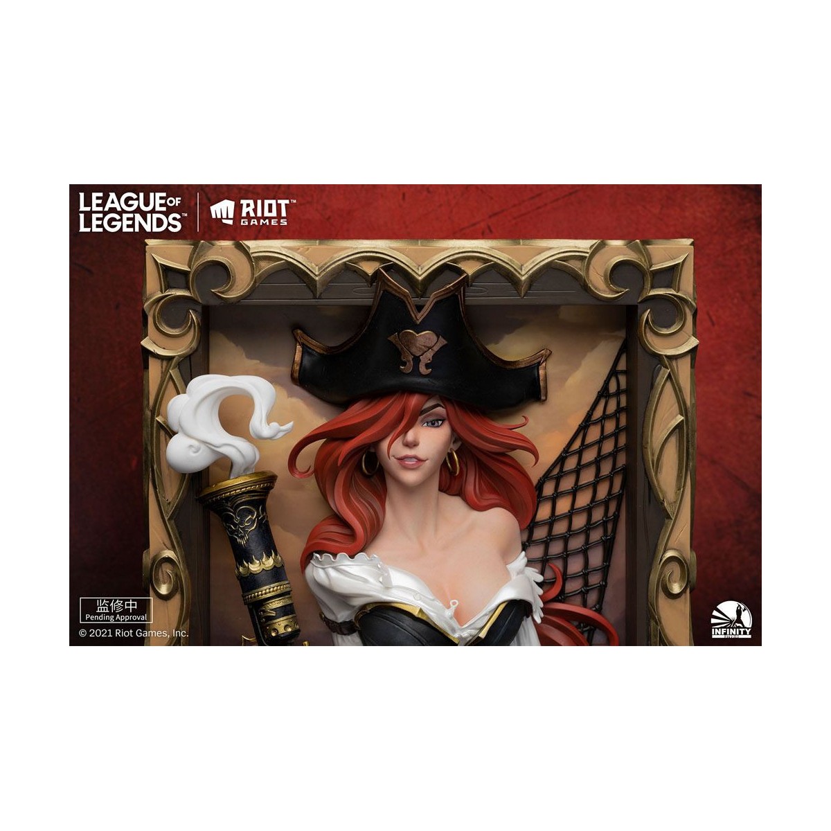 Infinity Studio - Marco 3D de la señorita cazadora de recompensas - League of Legends