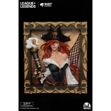 Infinity Studio - Marco 3D de la señorita cazadora de recompensas - League of Legends