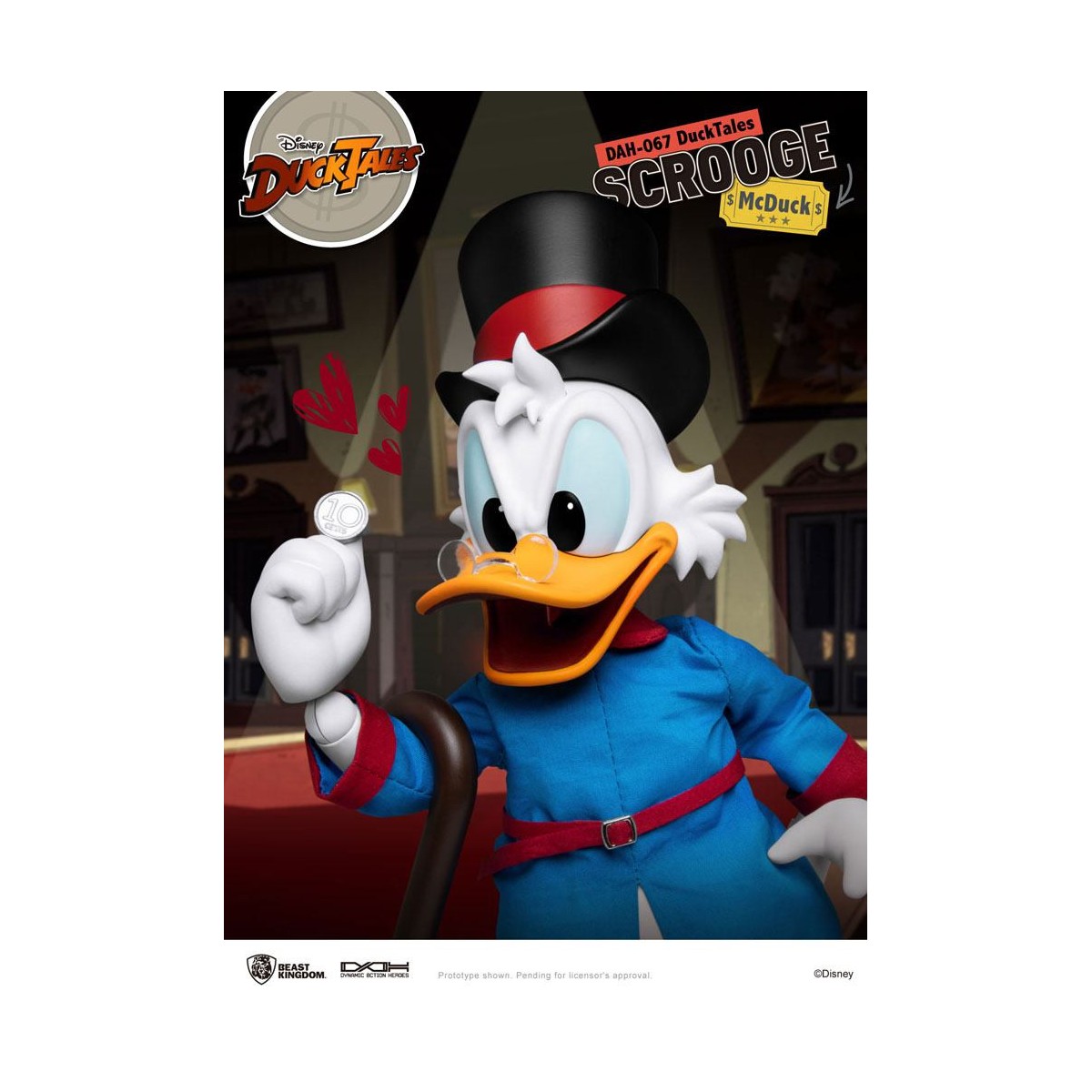 Beast Kingdom Disney Classic Figurine - Scrooge Mc Duck - Scrooge - Duck Tales - Dynamic Action Heroes 1/9